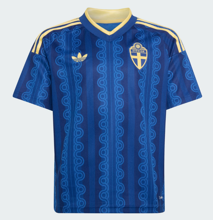 Adidas SVFF Schweden Trikot Away Junior 2026, royalblau