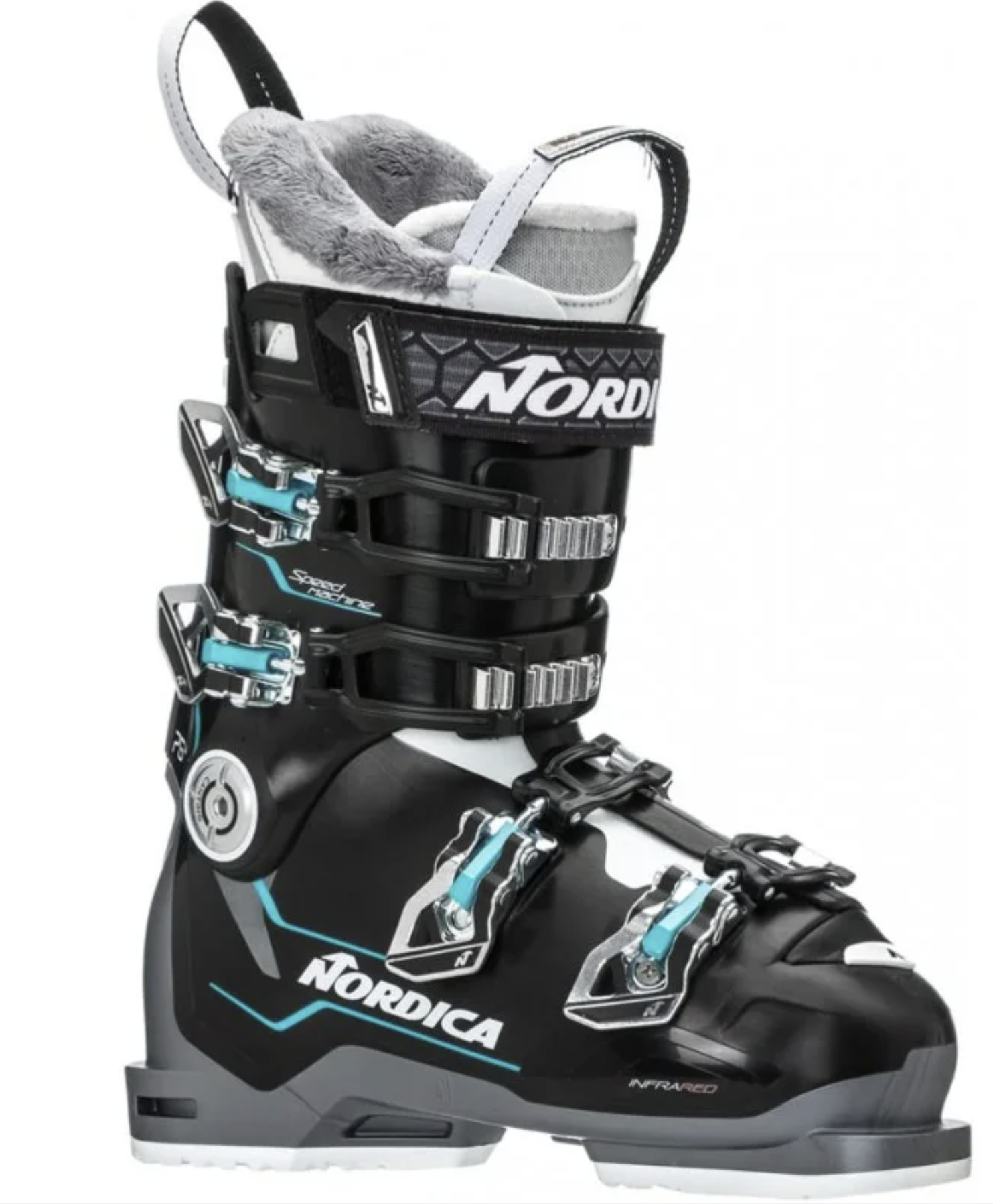 Nordica Sportmachine 75 W R Damen Skischuh, schwarz/anthrazit/hellblau