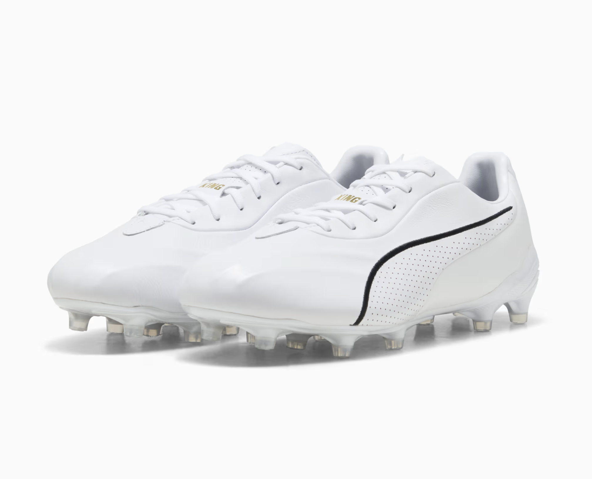 Puma KING Platinum FG/AG Fussballschuh, weiss
