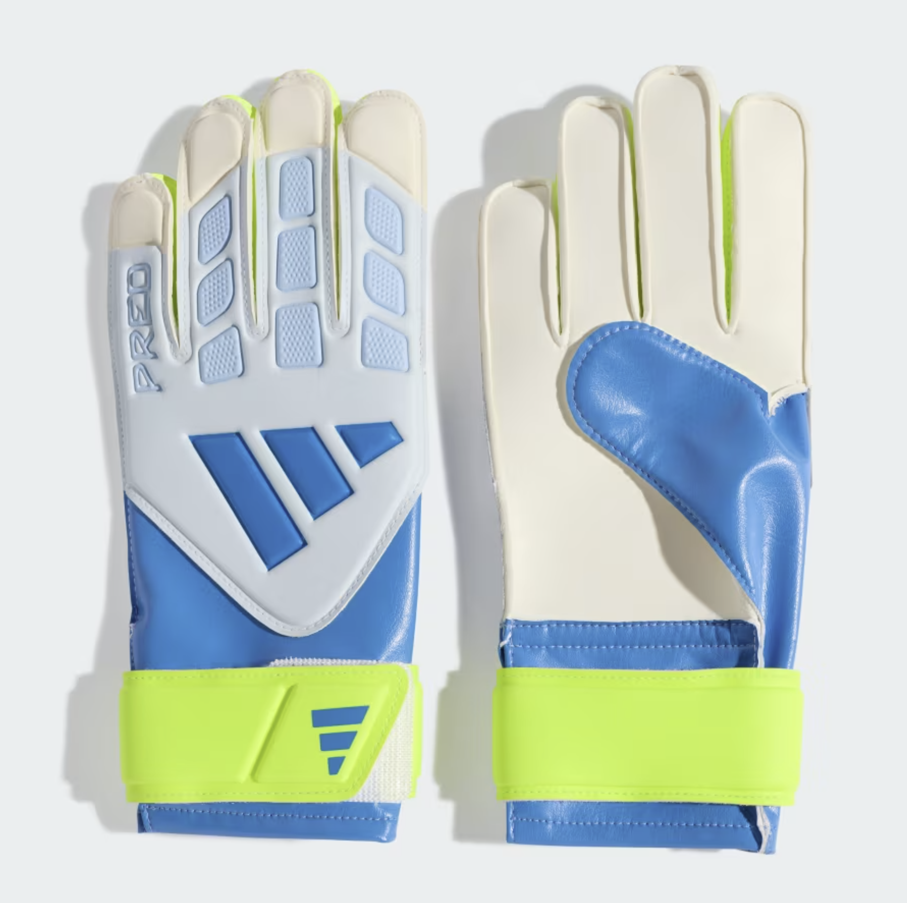 Adidas Predator Training Junior Torwarthandschuhe, blau/gelb