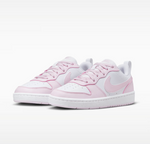 Nike Court Borough Low Recraft Junior Freizeitschuhe, weiss/pink