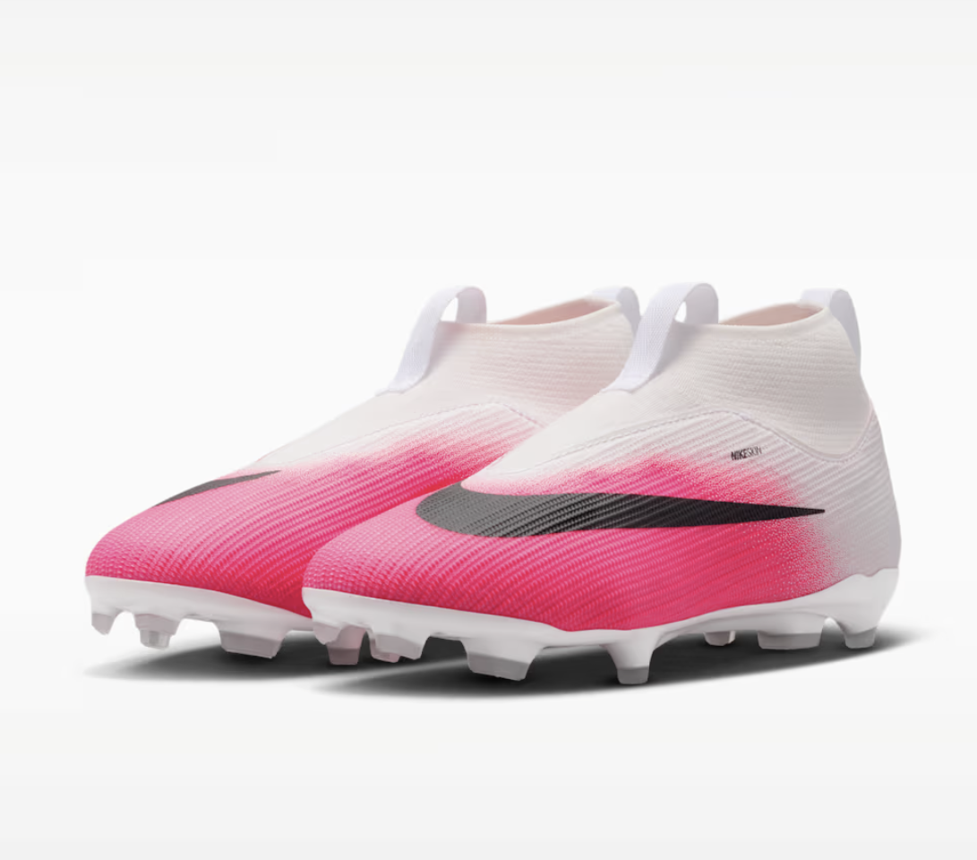 Nike Mercurial Superfly 11 Academy FG/MG Junior Fussballschuh, weiss/pink/schwarz