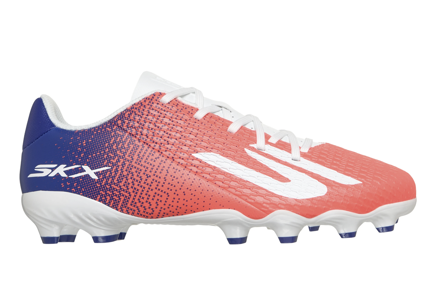 Skechers SKX_2 MG Junior Fussballschuhe, schwarz/blau/rosa