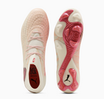 Puma Future 9 Ultimate FG Fussballschuh, almond/rot