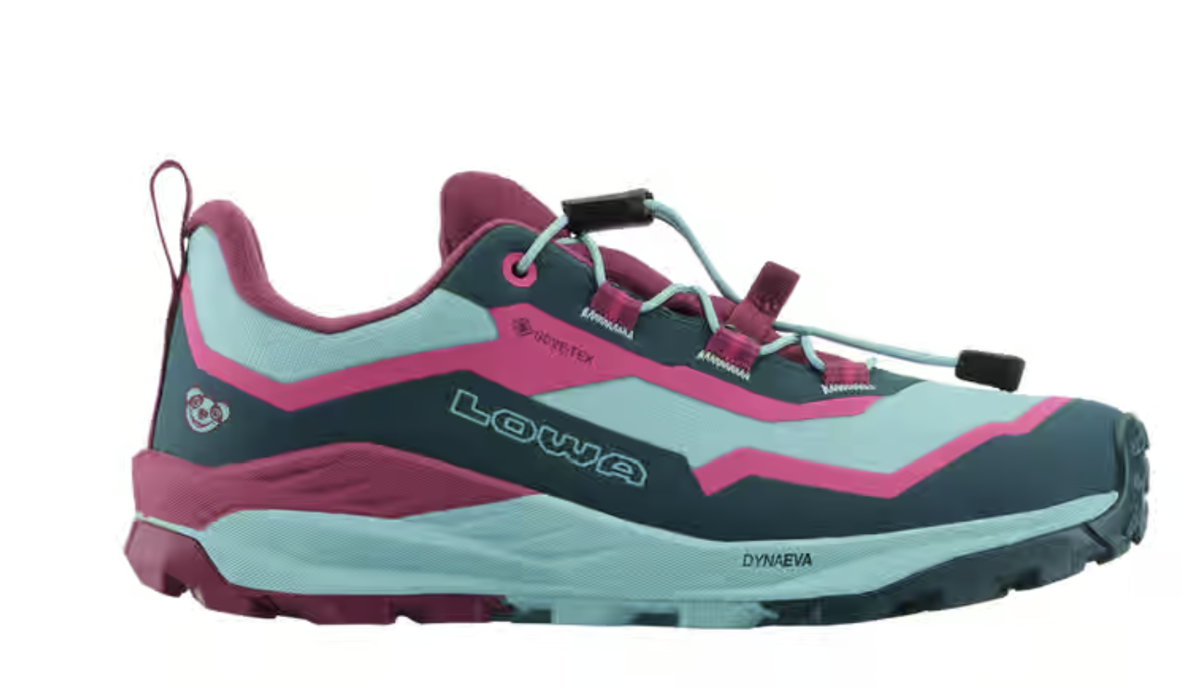 Lowa Fauli GTX LO Junior Trekkingschuhe, petrol/pink