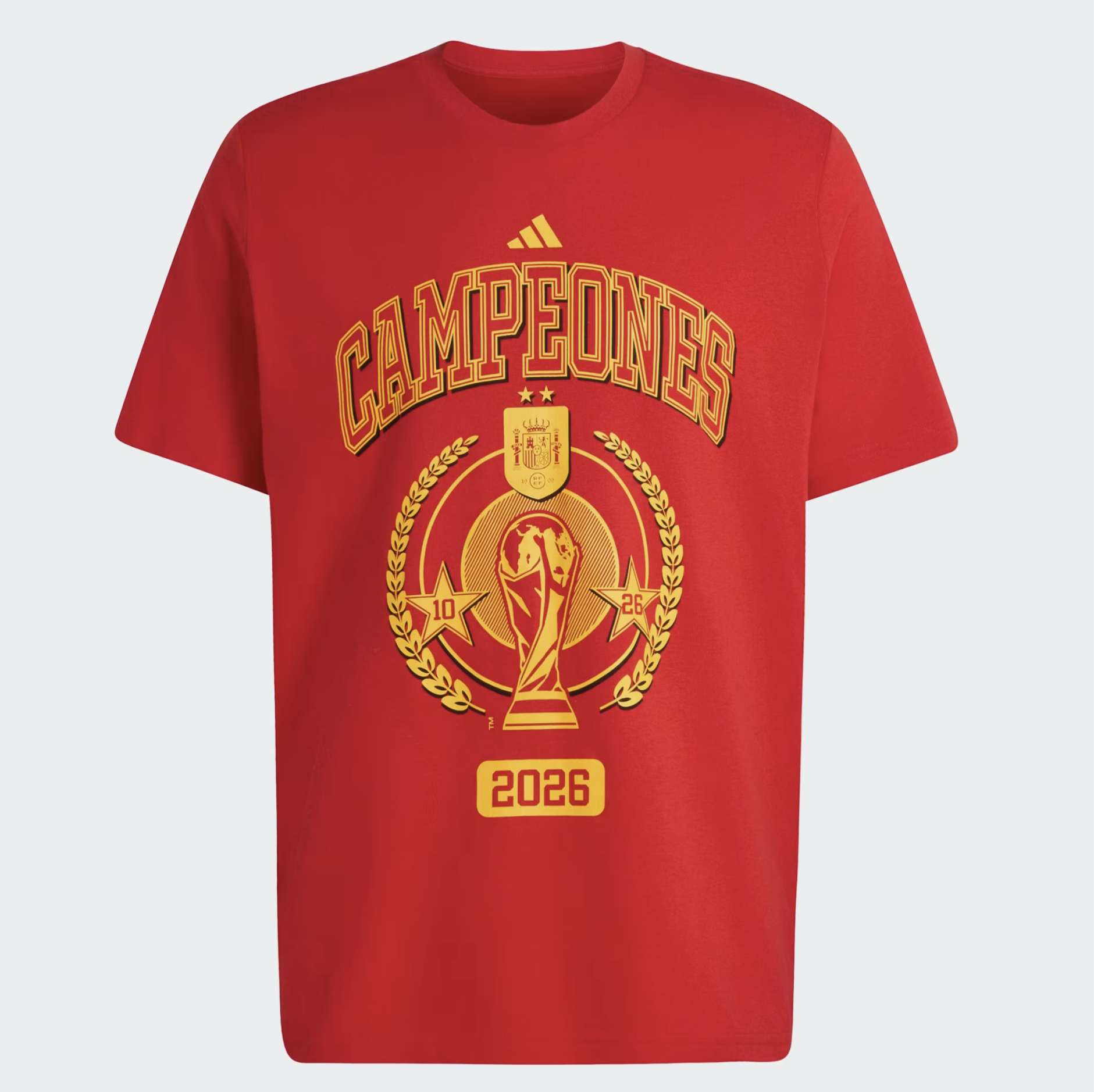 Adidas FEF Spanien T-Shirt WC Winnner 2026 Kids, rot