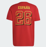 Adidas FEF Spanien T-Shirt WC Winnner 2026 Kids, rot