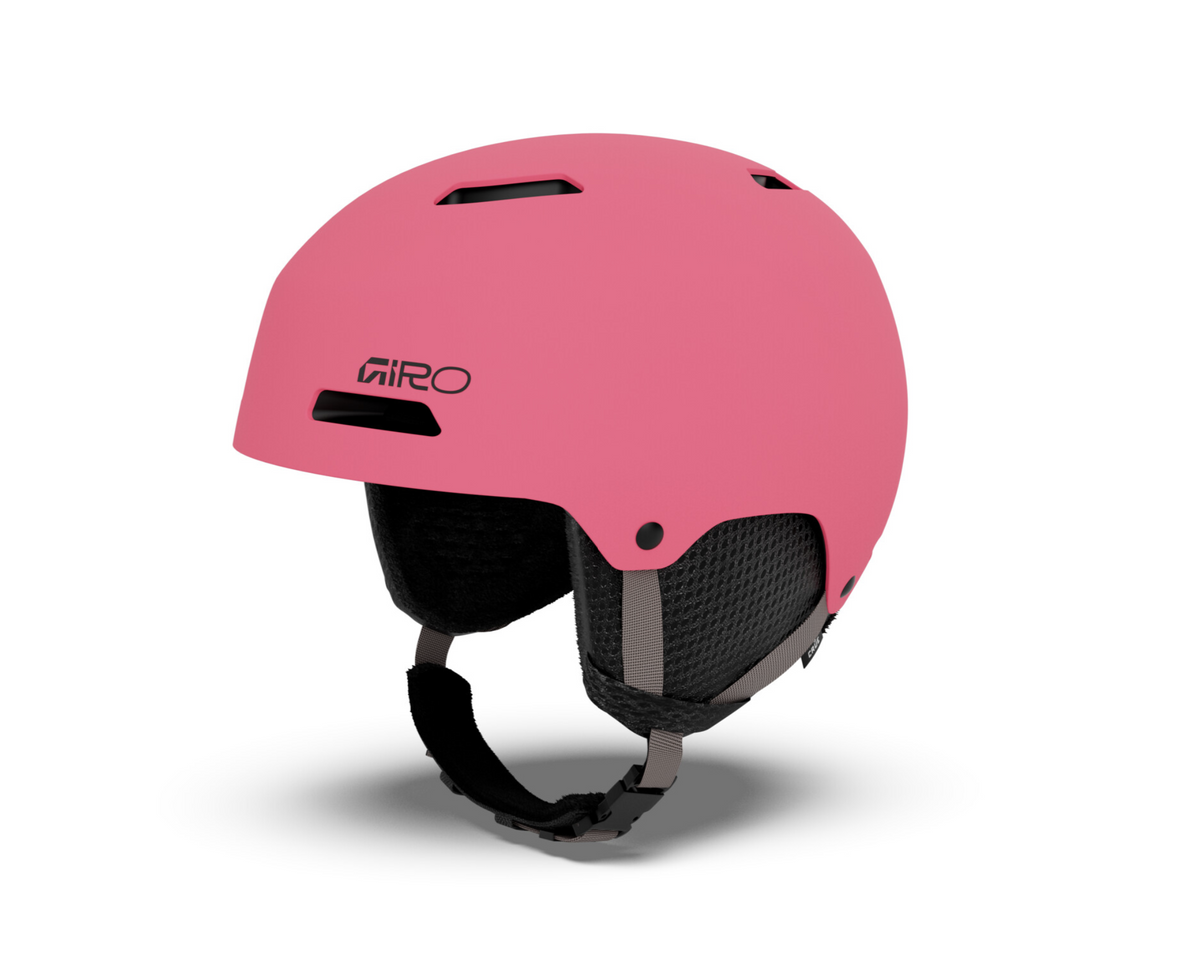 Giro Crüe FS Junior Skihelm, matte neon pink