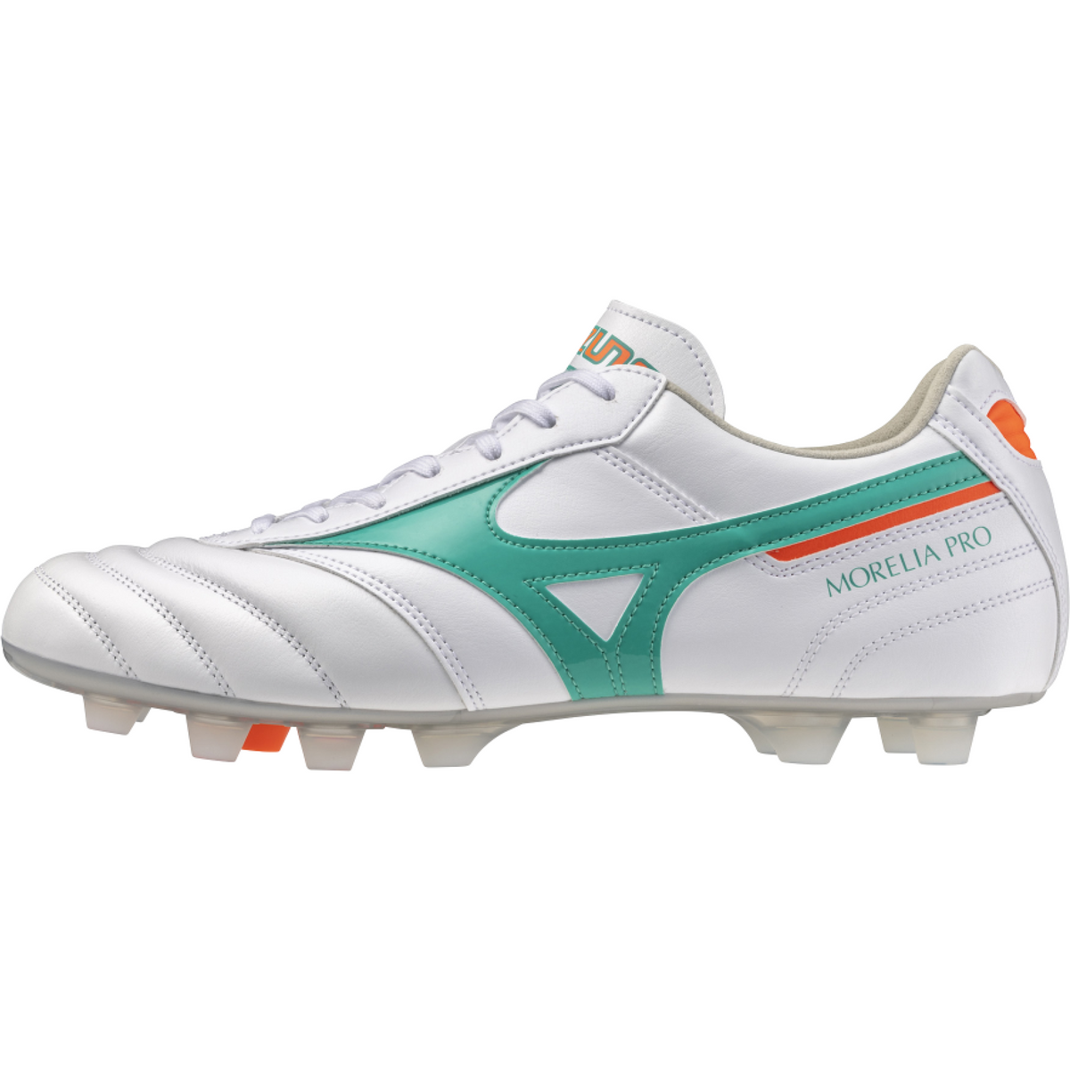 Mizuno Morelia II Pro FG Fussballschuh, white/arcadia/lava