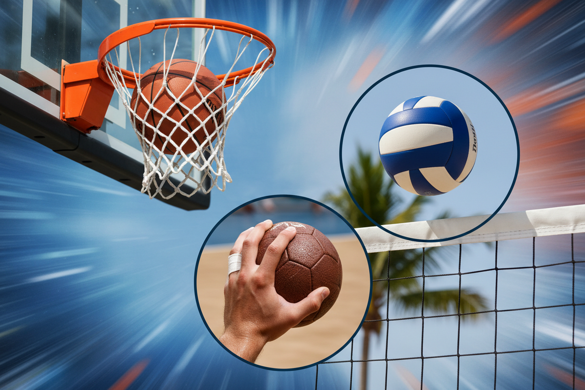 Korball-Volleyball-Handball-Basketball