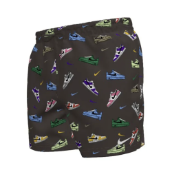 Nike Multi Print 5" VolleyShorts Badehose Herren, braun